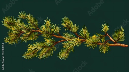 seamless background with coniferous branches pattern, coniferous, fir, 