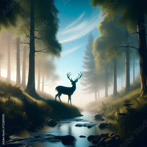 deer in the forest © Muhamad