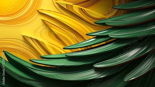 seamless background with coniferous branches pattern, coniferous, fir, 