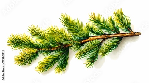 seamless background with coniferous branches pattern, coniferous, fir, 