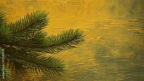 seamless background with coniferous branches pattern, coniferous, fir, 