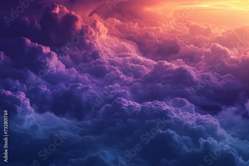 turbulent purple clouds