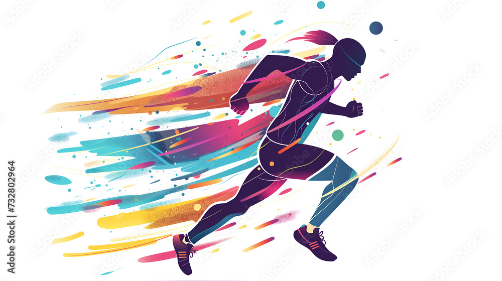 Fototapeta premium running man