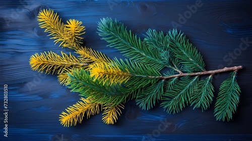 seamless background with coniferous branches pattern, coniferous, fir, 