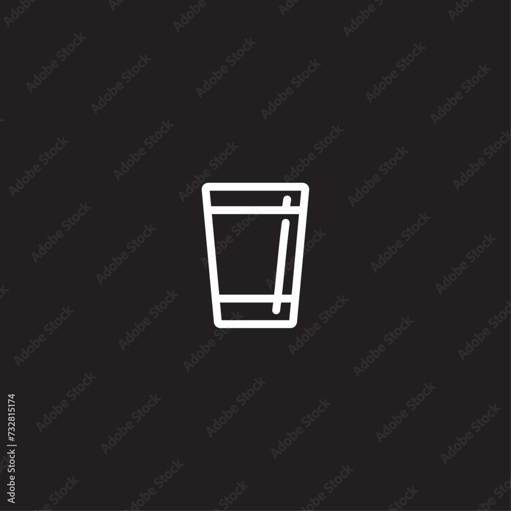 Alcohol Glass flat vector design Alcohol Glass flat vector design