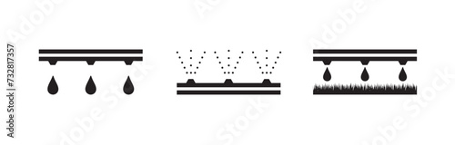agricultural irrigation icon. Agricultural irrigation vector graphics on a white background - illustration. 
