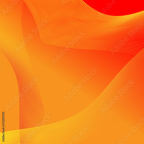 abstract background with orange and yellow gradient curved lines