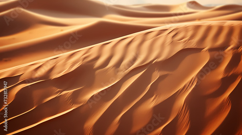 Desert background, desert landscape photography with golden sand dunes © ma