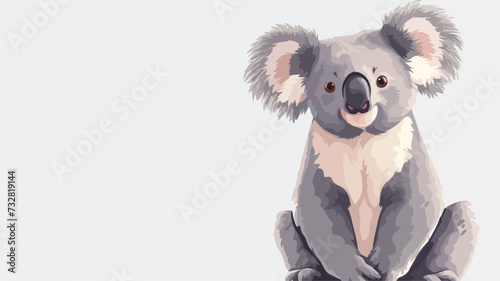 Cute Koala cartoon. Koala clipart vector illustration.  © Hyper