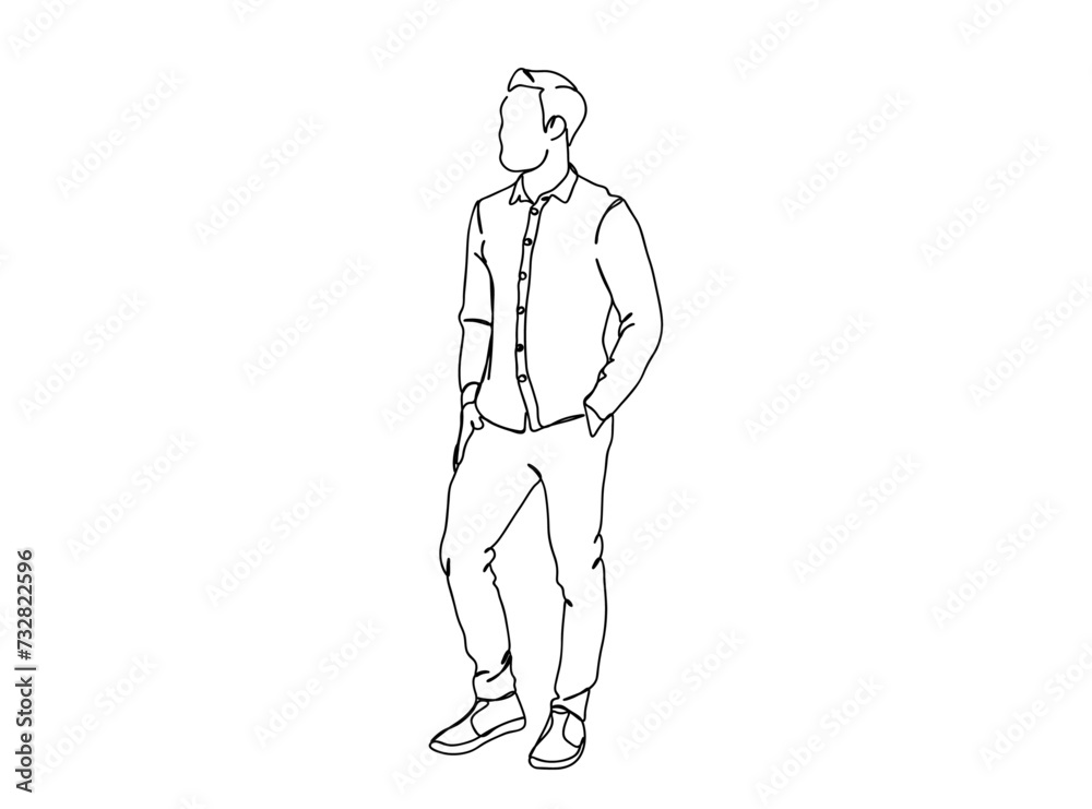 Person, Man, Boy, Fashion Dress, Clothings Single Line Drawing Ai, EPS, SVG, PNG, JPG zip file Person, Man, Boy, Fashion Dress, Clothings Single Line Drawing Ai, EPS, SVG, PNG, JPG zip file
