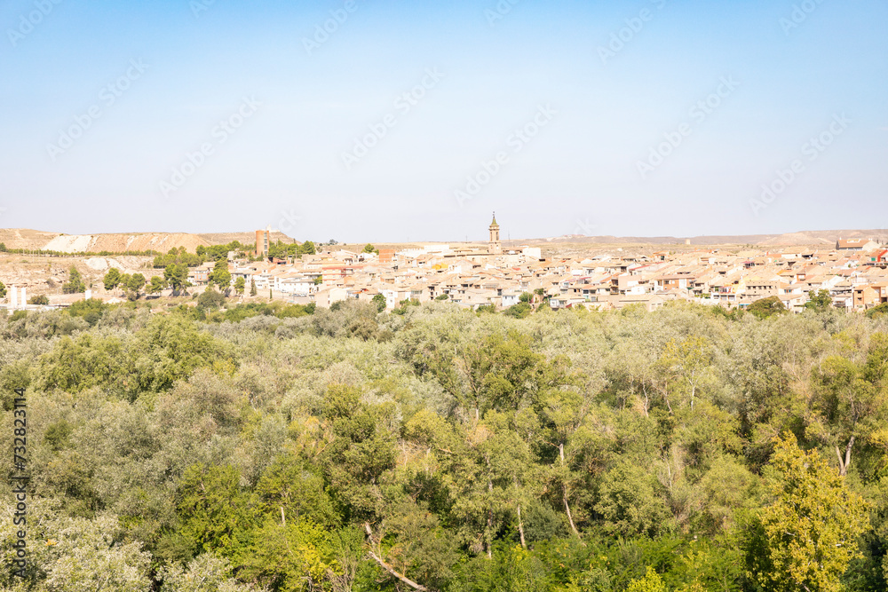 a view of Sastago, province of Zaragoza, Aragon, Spain