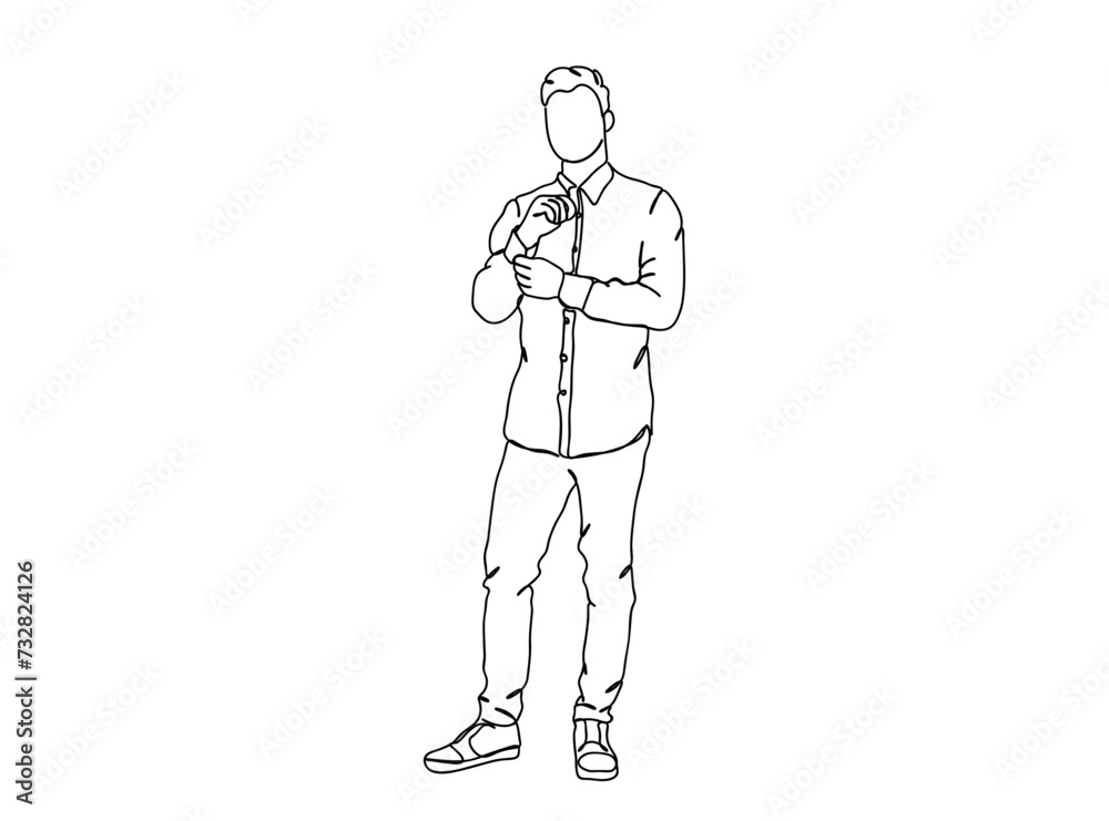 Person, Man, Boy, Fashion Dress, Clothings Single Line Drawing Ai, EPS, SVG, PNG, JPG zip file Person, Man, Boy, Fashion Dress, Clothings Single Line Drawing Ai, EPS, SVG, PNG, JPG zip file