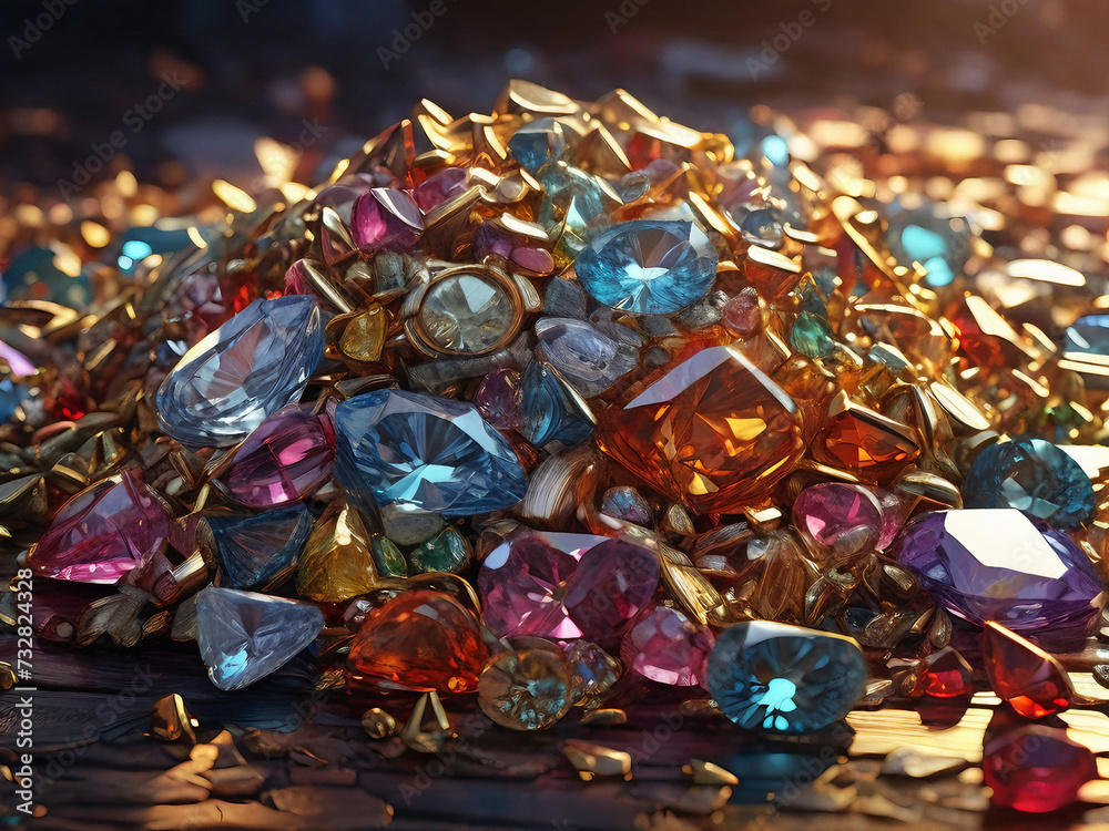 Fototapeta premium Pile of Gems