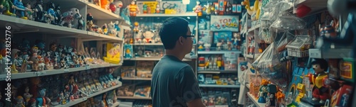 Toy store owner background 