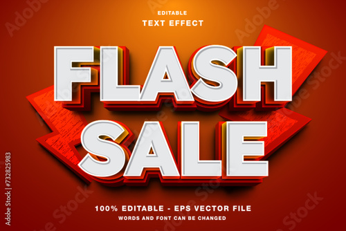 Flash Sale 3D Editable Text Effect