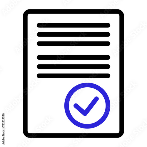 This is the Accept icon from the Online Marketing icon collection with an Outline Color style