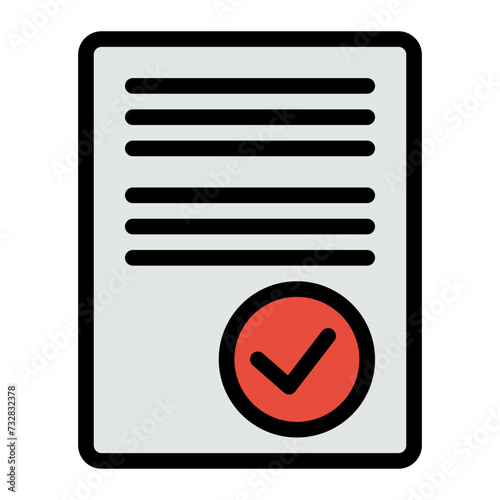  This is the Accept icon from the Online Marketing icon collection with an Color Lineal style