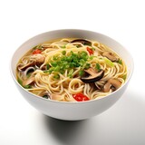 Noodle soup closeup
