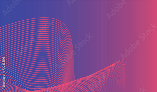 A dynamic abstract background with flowing wavy lines in a gradient of magenta to blue, symbolizing movement and energy