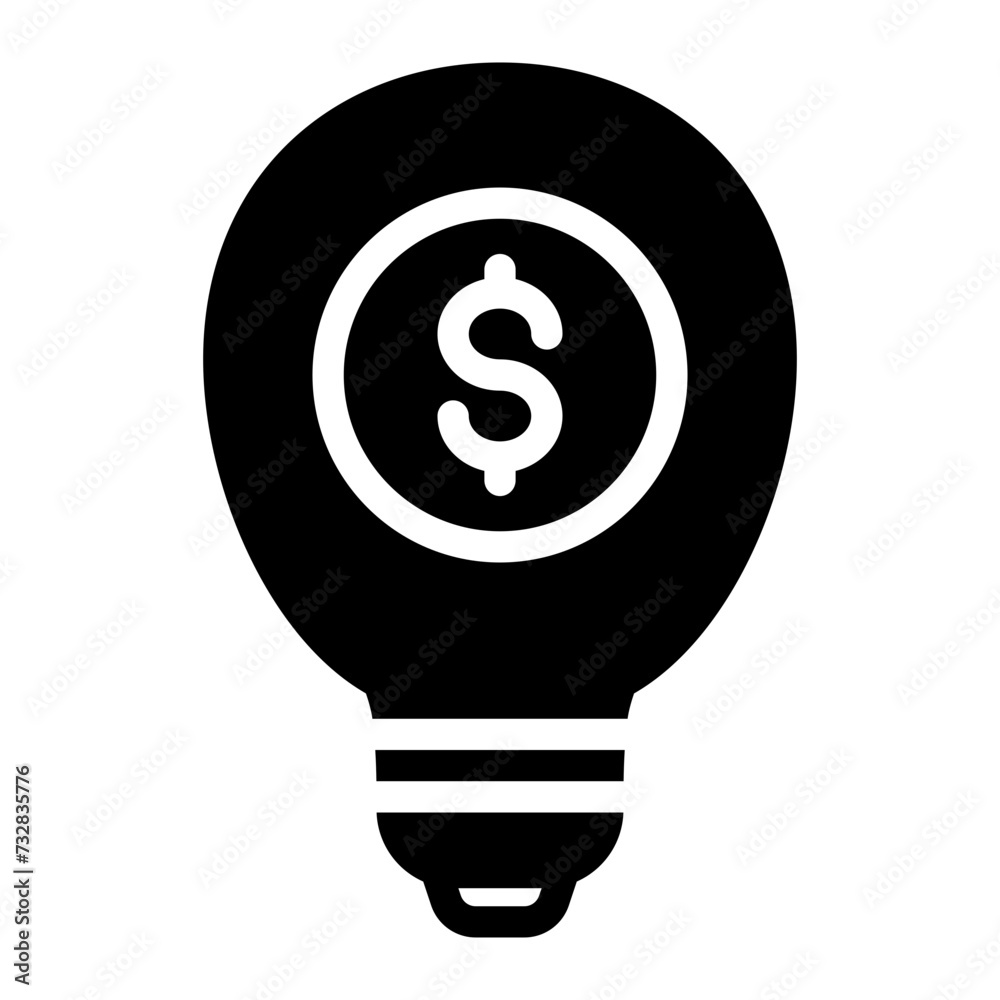 This is the Business Idea icon from the Online Marketing icon collection with an Solid style This is the Business Idea icon from the Online Marketing icon collection with an Solid style