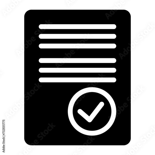 This is the Accept icon from the Online Marketing icon collection with an Solid style