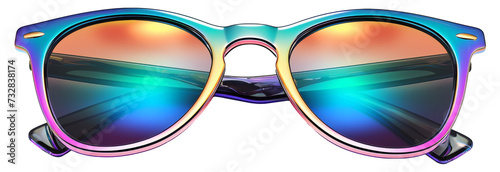 Colorful sunglasses isolated.