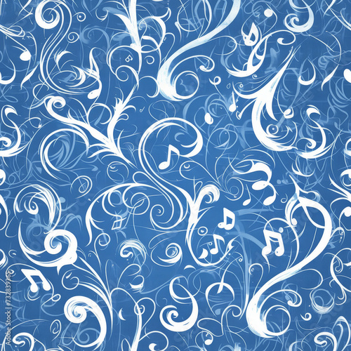 abstract patterns music  Seamless tile pattern AI art