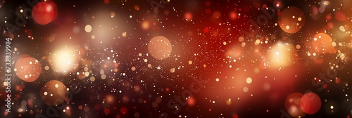 Abstract Bokeh Lights Background with Warm Color Gradient