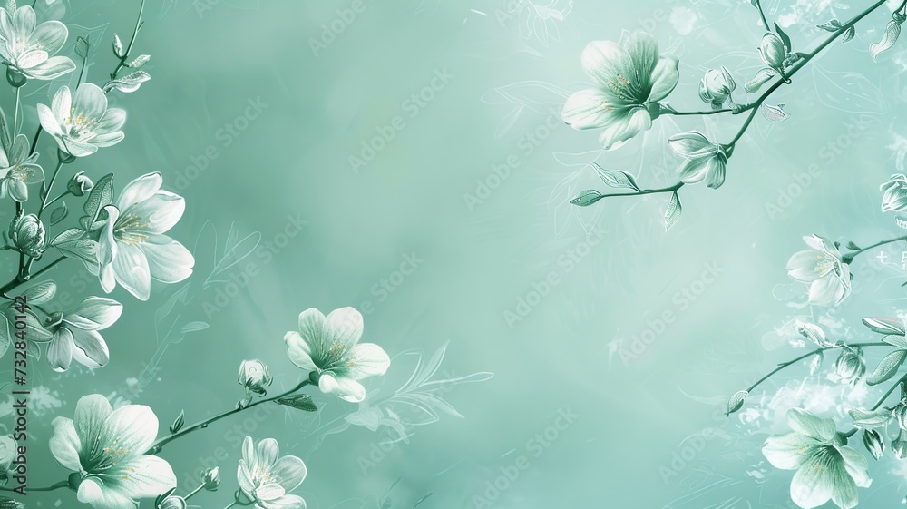 Whimsical Spring Watercolor Background

