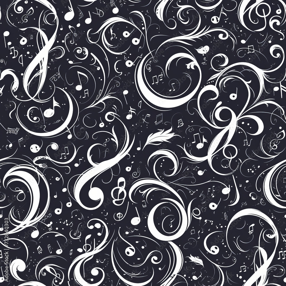 abstract patterns music, Seamless tile pattern AI art abstract patterns music, Seamless tile pattern AI art
