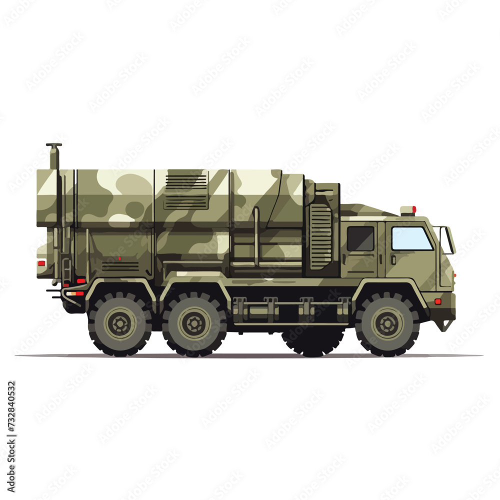 Rocket artillery vector icon. War artillery.