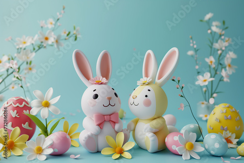 Mockup, Easter, Happy Easter, rabbit, egg, religion