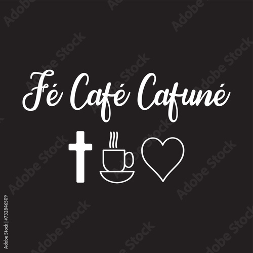 abstract vector image cross cup and heart written faith coffee and coffee  print style. Vector for silkscreen  dtg  dtf  t-shirts  signs  banners  Subimation Jobs or for any application