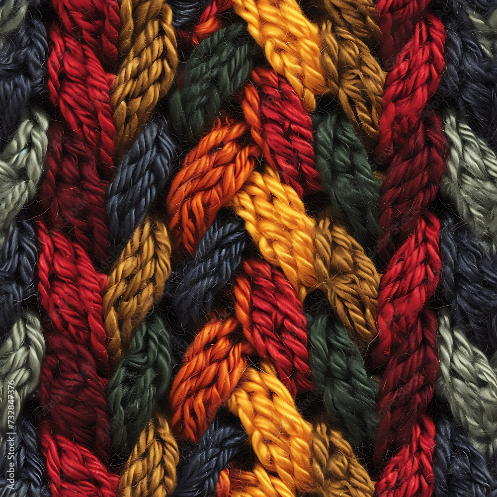 Knit Textile Pattern Seamless Tile