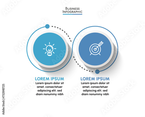 Business data visualization. timeline infographic icons designed for abstract background template