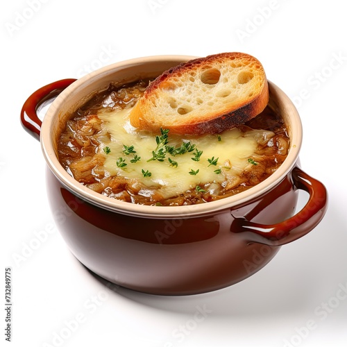 Onion soup closeup