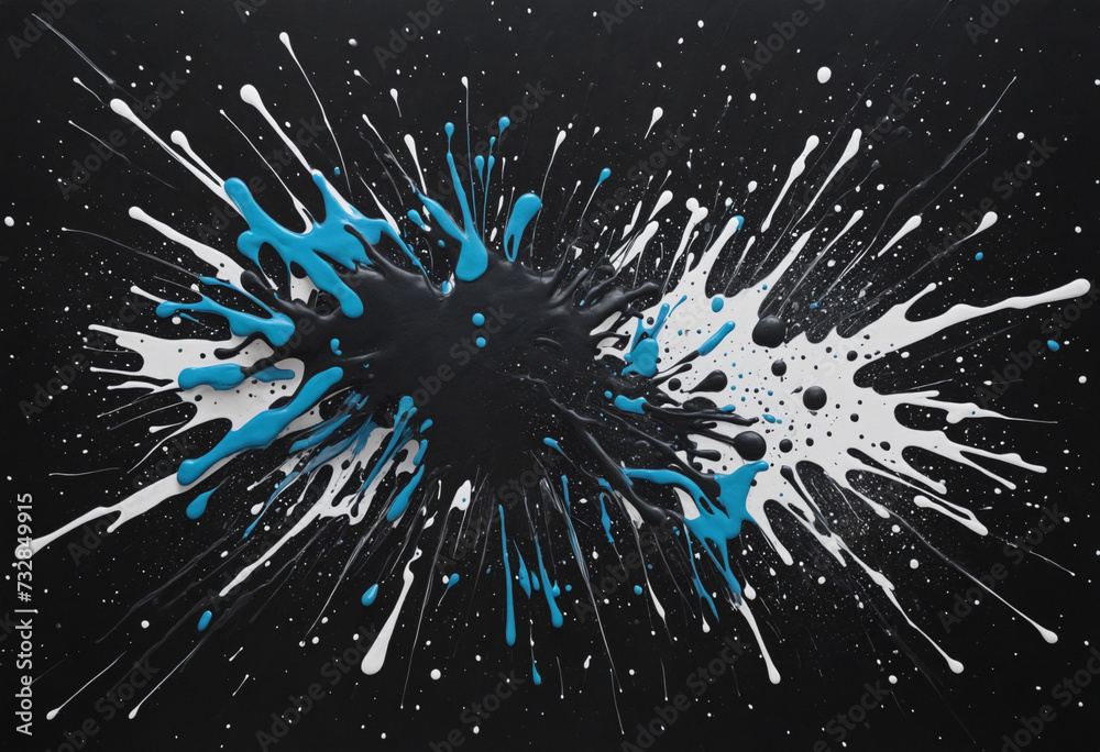 Fototapeta premium Colorful spray paint splatter design on transparent background