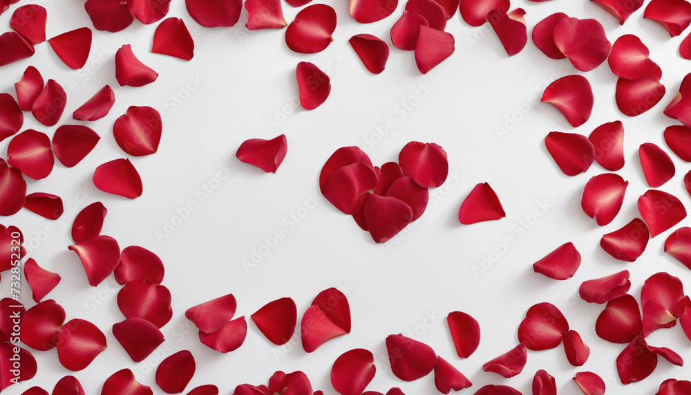 Romantic Red Rose Petal Heart Design Element for Valentine's Day Icon Romantic Red Rose Petal Heart Design Element for Valentine's Day Icon