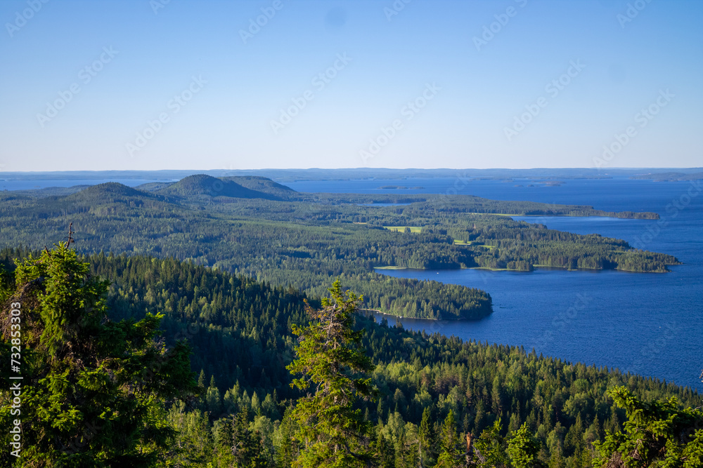 Fototapeta premium View from top of Ukko-Koli