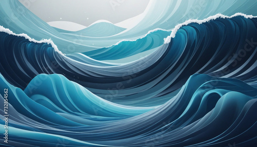 Mesmerizing Oceanic Waves  An Elegant and Dynamic Abstract Background Perfect for Modern Design