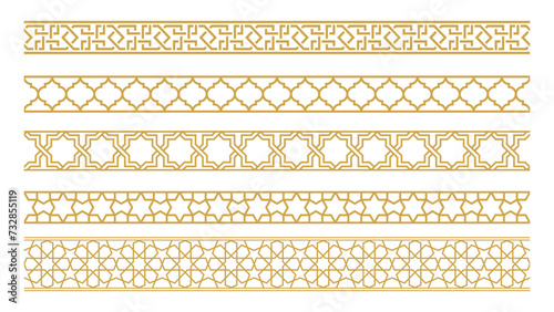 Seamless ornamental frame border
