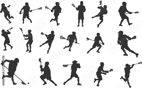Lacrosse player silhouette, Lacrosse silhouettes, Lacrosse player svg, Lacrosse player clipart, Lacrosse player icon.