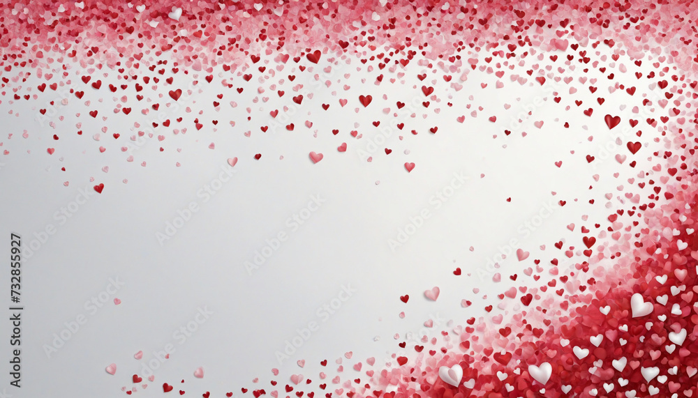 Valentine's Day Hearts Background for Banner, Wallpaper, or Festive Celebrations