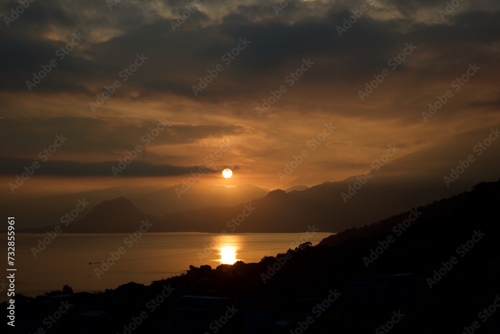 sunrise at Atitlan