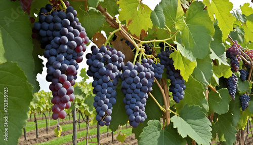 Wallpaper Mural Vermont Vineyard Grape Harvest Illustration - Digital Art for Magazine Cover Torontodigital.ca