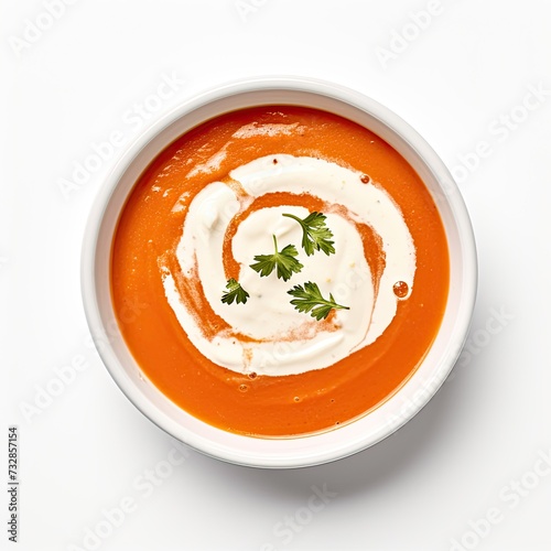 tomato soup closeup