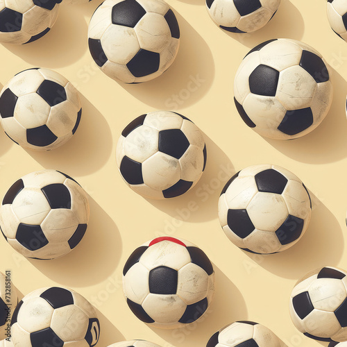 abstract soccer Pattern Tile for seamless backgrounds and for filling surfaces  ai generated