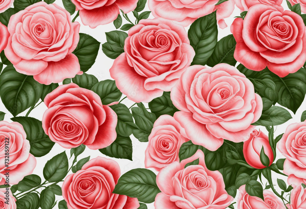 Chic Blossom Seamless Flower Backdrop