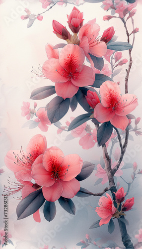 pink and white flowers © Wendelin