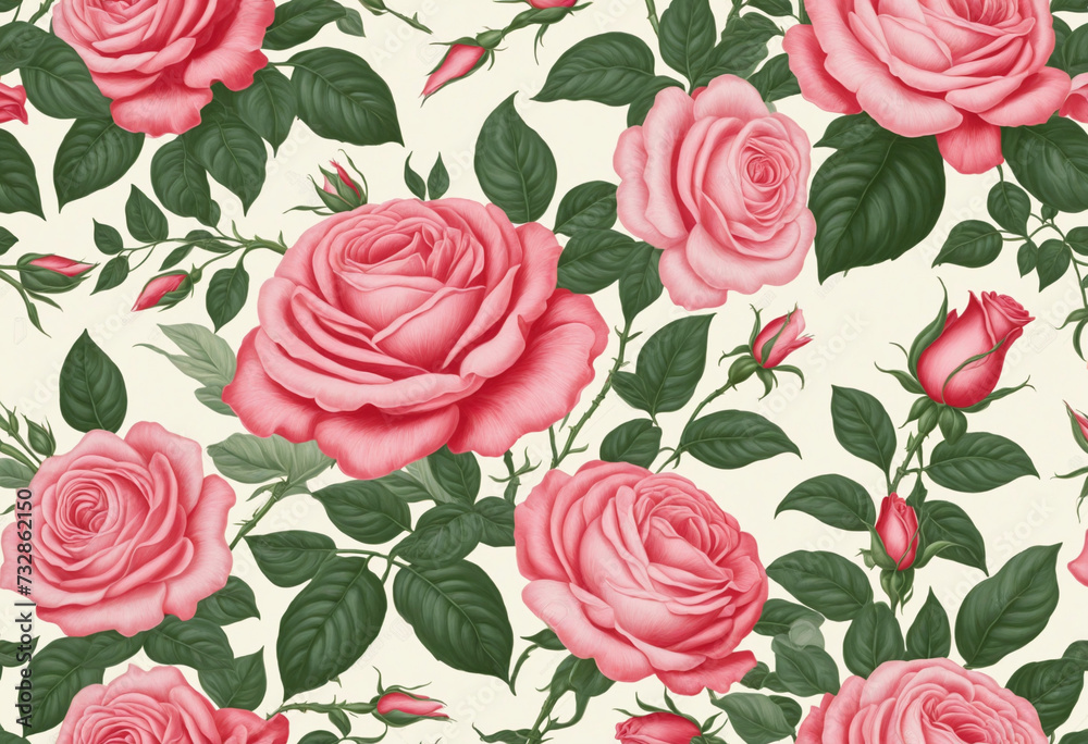 Classic Rose Garden Wallpaper